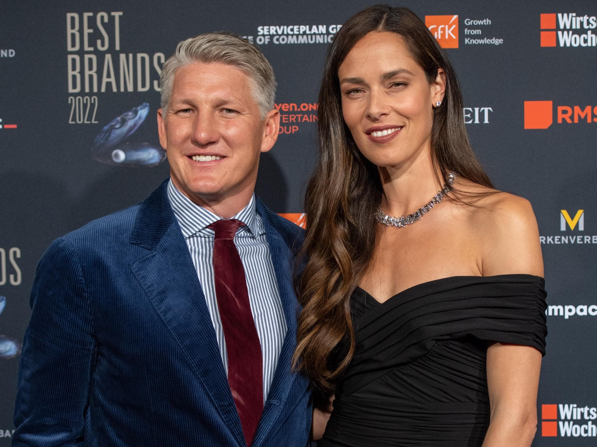 Ana Ivanović und Bastian Schweinsteiger im Jahr 2022 auf einem Event