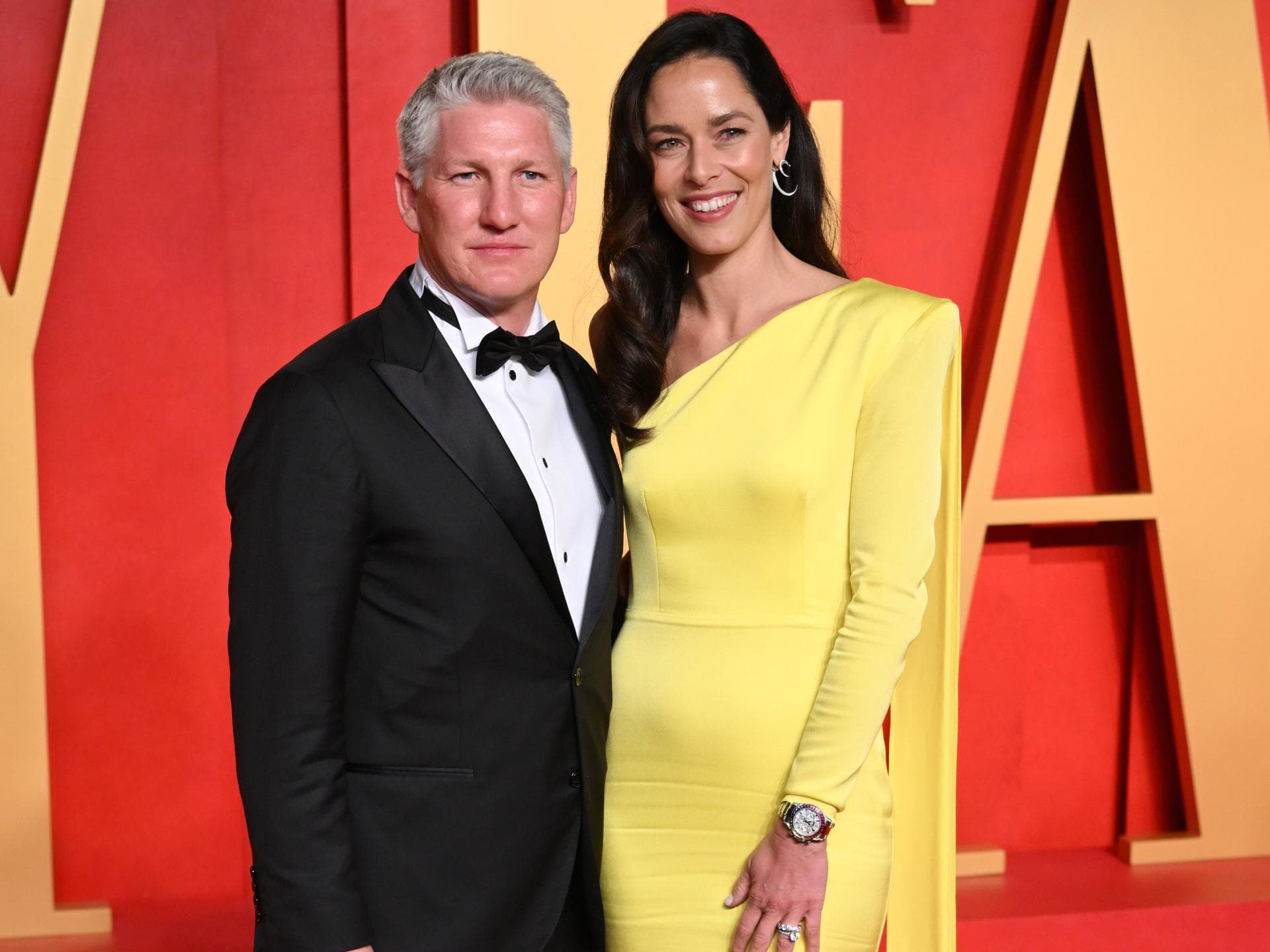 Ana Ivanović und Bastian Schweinsteiger auf der Vanity Fair Party im Rahmen des Oscars 2024