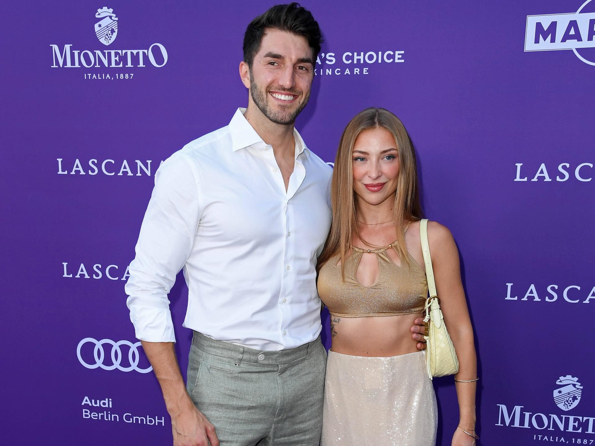 "Bachelor" Dennis Gries und Freundin Katja auf der Berlin Fashion Week 2025