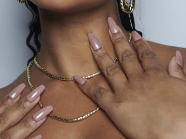 Rose Glass Nails