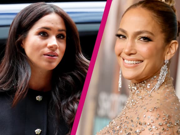 Herzogin Meghan und Jennifer Lopez mit Riss